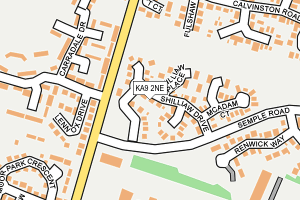 KA9 2NE map - OS OpenMap – Local (Ordnance Survey)