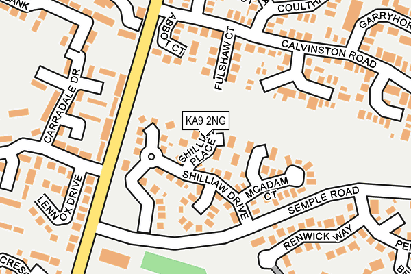KA9 2NG map - OS OpenMap – Local (Ordnance Survey)