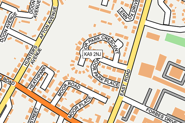 KA9 2NJ map - OS OpenMap – Local (Ordnance Survey)