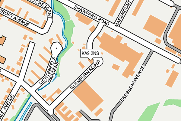 KA9 2NS map - OS OpenMap – Local (Ordnance Survey)