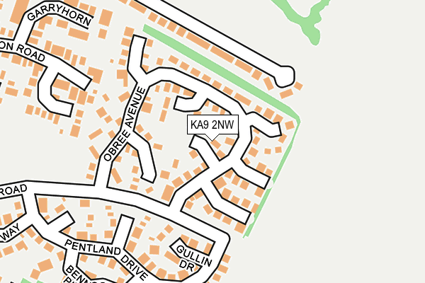 KA9 2NW map - OS OpenMap – Local (Ordnance Survey)