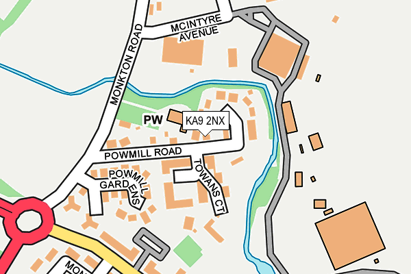 KA9 2NX map - OS OpenMap – Local (Ordnance Survey)