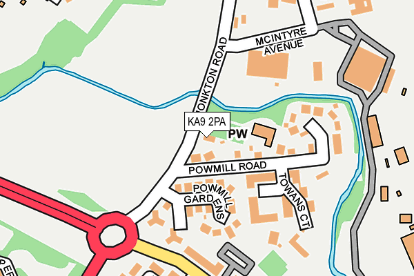 KA9 2PA map - OS OpenMap – Local (Ordnance Survey)