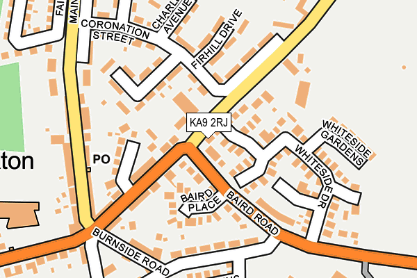 KA9 2RJ map - OS OpenMap – Local (Ordnance Survey)