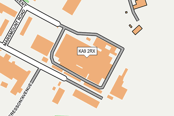 KA9 2RX map - OS OpenMap – Local (Ordnance Survey)