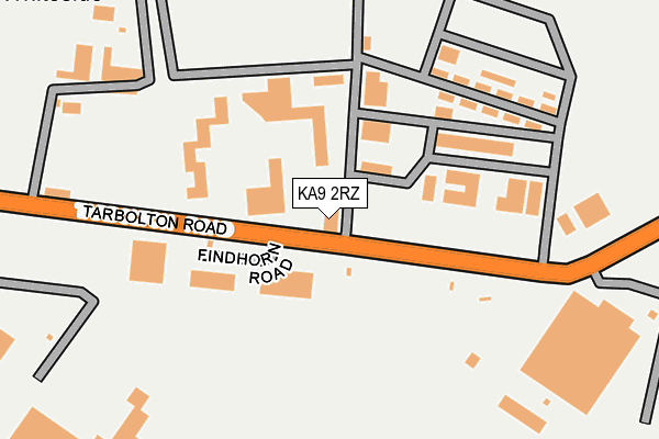 KA9 2RZ map - OS OpenMap – Local (Ordnance Survey)