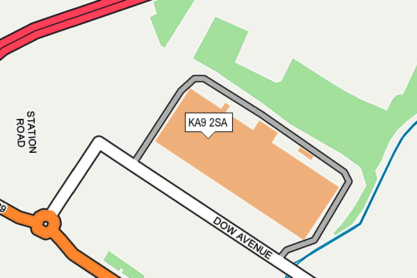 KA9 2SA map - OS OpenMap – Local (Ordnance Survey)