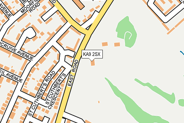KA9 2SX map - OS OpenMap – Local (Ordnance Survey)