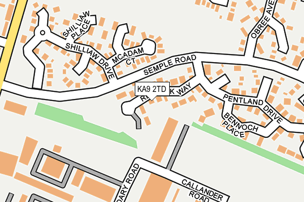 KA9 2TD map - OS OpenMap – Local (Ordnance Survey)