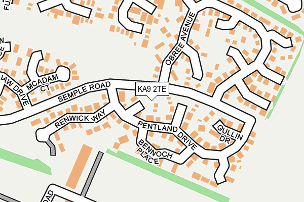KA9 2TE map - OS OpenMap – Local (Ordnance Survey)