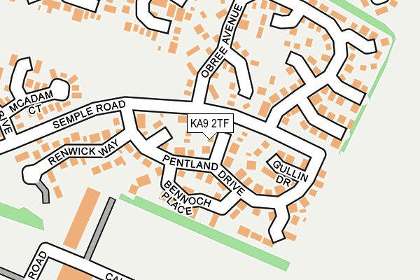 KA9 2TF map - OS OpenMap – Local (Ordnance Survey)