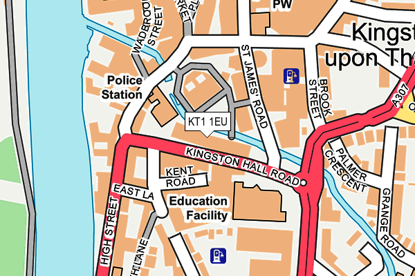 KT1 1EU map - OS OpenMap – Local (Ordnance Survey)