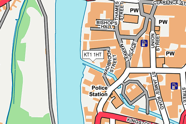 KT1 1HT map - OS OpenMap – Local (Ordnance Survey)