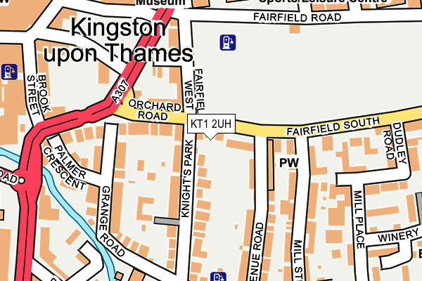 KT1 2UH map - OS OpenMap – Local (Ordnance Survey)