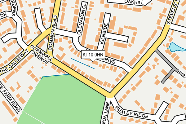 KT10 0HR map - OS OpenMap – Local (Ordnance Survey)