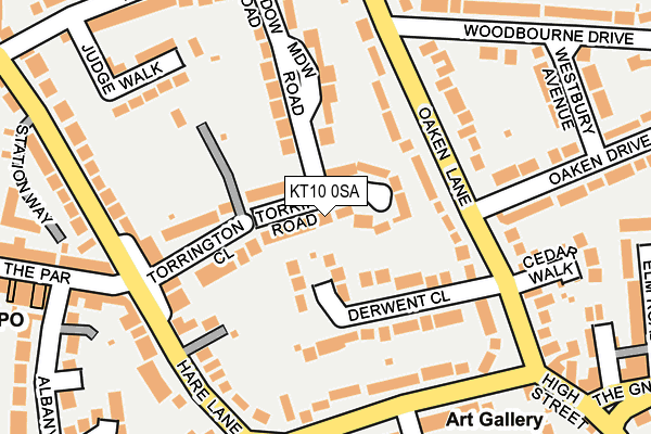 Map of MERSTHAM VILLAGE SHOP LTD at local scale