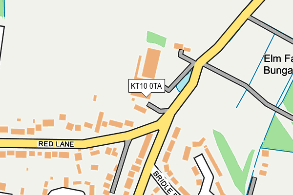 KT10 0TA map - OS OpenMap – Local (Ordnance Survey)