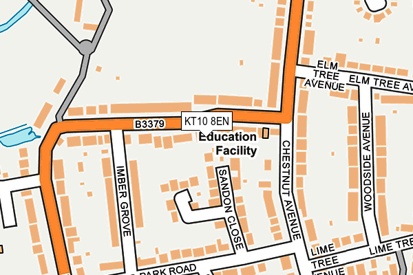 KT10 8EN map - OS OpenMap – Local (Ordnance Survey)