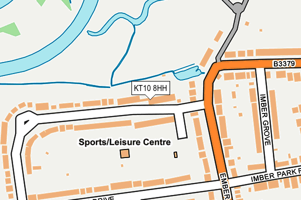 KT10 8HH map - OS OpenMap – Local (Ordnance Survey)