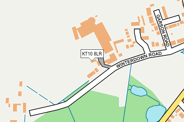 KT10 8LR map - OS OpenMap – Local (Ordnance Survey)