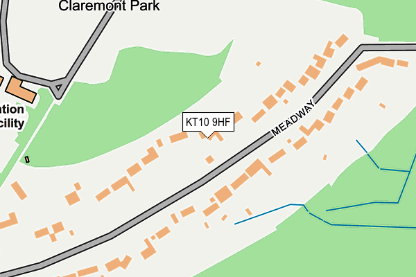 KT10 9HF map - OS OpenMap – Local (Ordnance Survey)