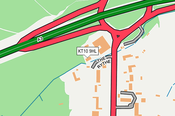 KT10 9HL map - OS OpenMap – Local (Ordnance Survey)