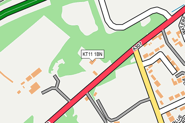 KT11 1BN map - OS OpenMap – Local (Ordnance Survey)