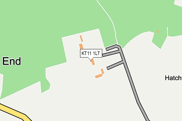 KT11 1LT map - OS OpenMap – Local (Ordnance Survey)