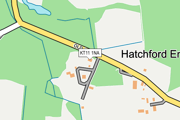 KT11 1NA map - OS OpenMap – Local (Ordnance Survey)