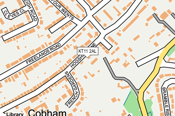 KT11 2AL map - OS OpenMap – Local (Ordnance Survey)
