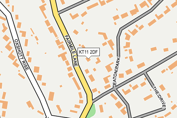 KT11 2DF map - OS OpenMap – Local (Ordnance Survey)
