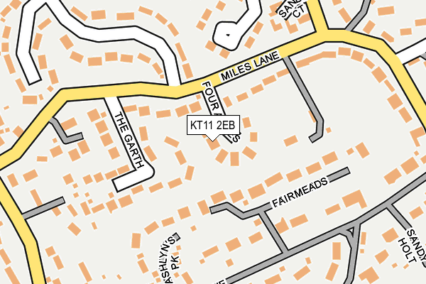 KT11 2EB map - OS OpenMap – Local (Ordnance Survey)
