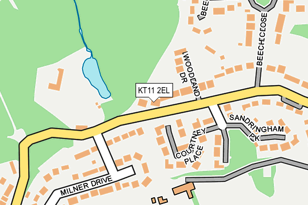 KT11 2EL map - OS OpenMap – Local (Ordnance Survey)