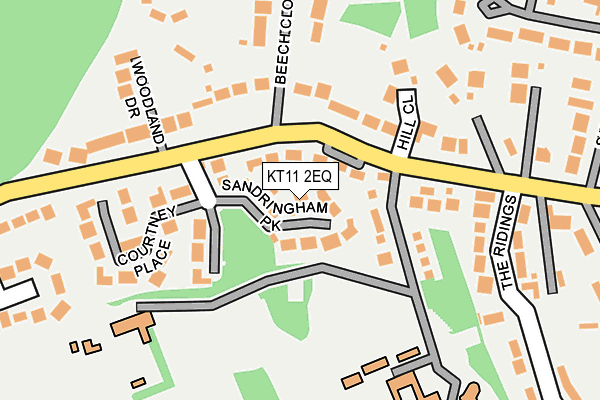 KT11 2EQ map - OS OpenMap – Local (Ordnance Survey)