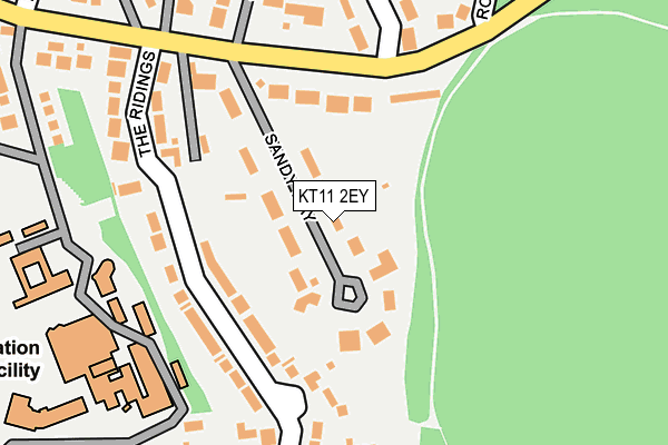 KT11 2EY map - OS OpenMap – Local (Ordnance Survey)