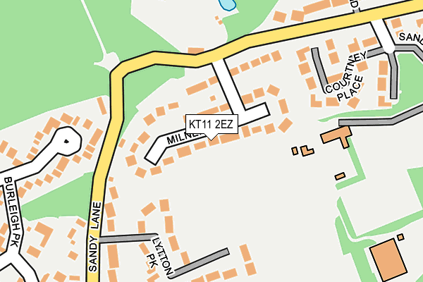 KT11 2EZ map - OS OpenMap – Local (Ordnance Survey)