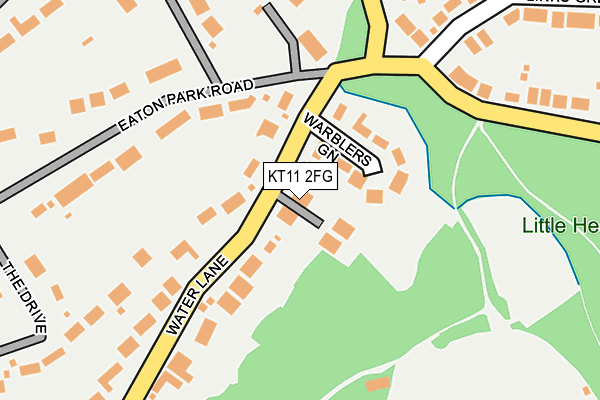 KT11 2FG map - OS OpenMap – Local (Ordnance Survey)