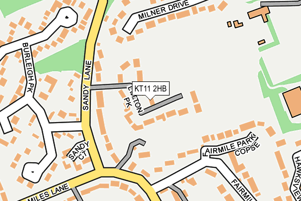 KT11 2HB map - OS OpenMap – Local (Ordnance Survey)