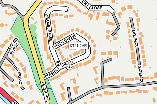 KT11 2HR map - OS OpenMap – Local (Ordnance Survey)