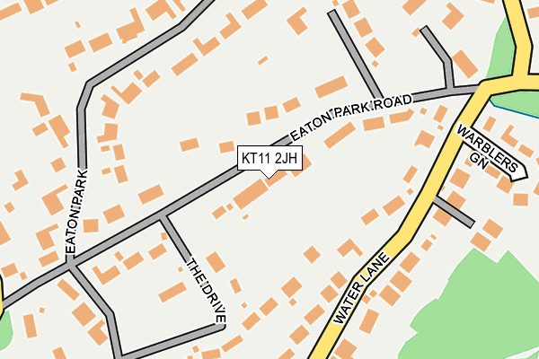 KT11 2JH map - OS OpenMap – Local (Ordnance Survey)