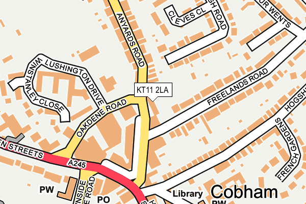 Map of COBHAM HEALTH HUB LIMITED at local scale