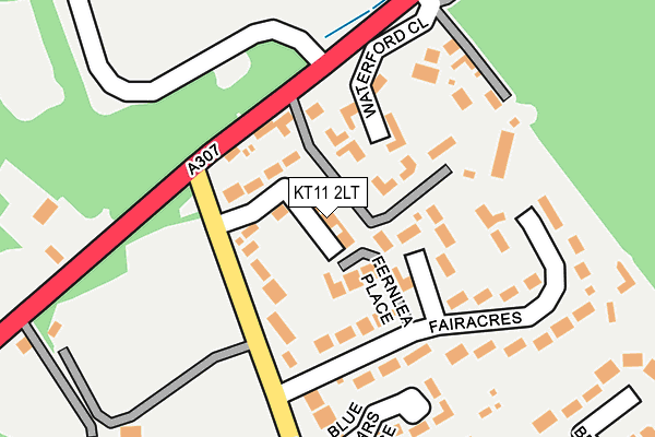 KT11 2LT map - OS OpenMap – Local (Ordnance Survey)
