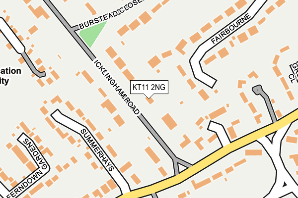 KT11 2NG map - OS OpenMap – Local (Ordnance Survey)