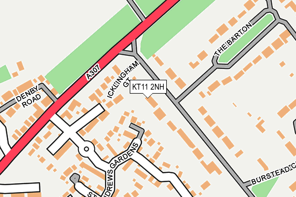 KT11 2NH map - OS OpenMap – Local (Ordnance Survey)