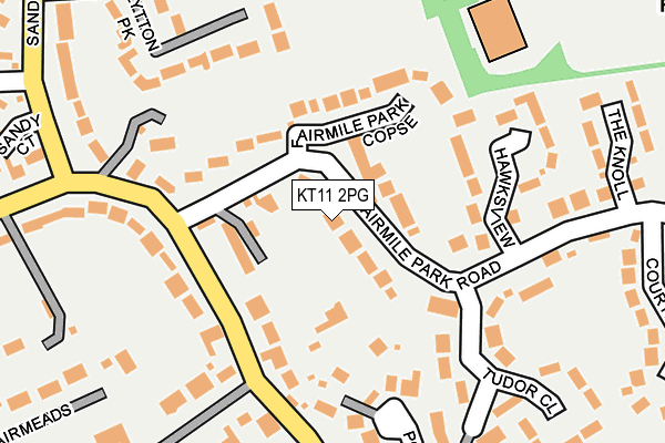 KT11 2PG map - OS OpenMap – Local (Ordnance Survey)