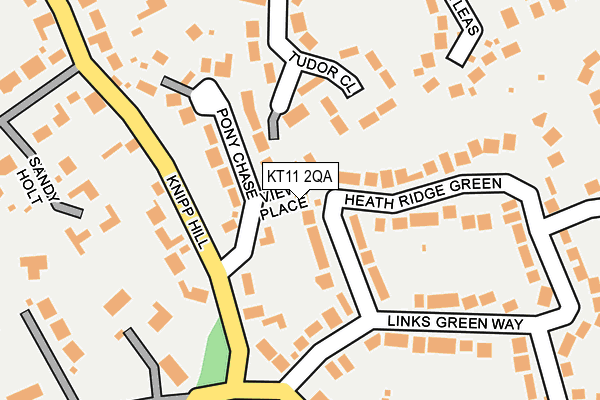 KT11 2QA map - OS OpenMap – Local (Ordnance Survey)
