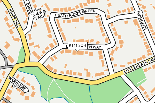 KT11 2QH map - OS OpenMap – Local (Ordnance Survey)