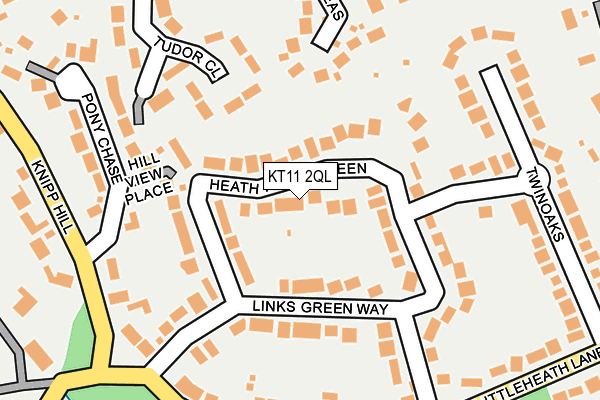 KT11 2QL map - OS OpenMap – Local (Ordnance Survey)