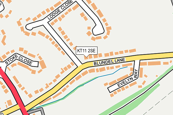 KT11 2SE map - OS OpenMap – Local (Ordnance Survey)