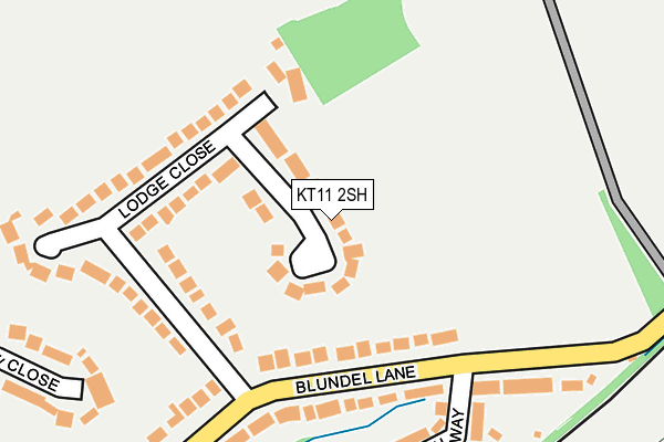 KT11 2SH map - OS OpenMap – Local (Ordnance Survey)